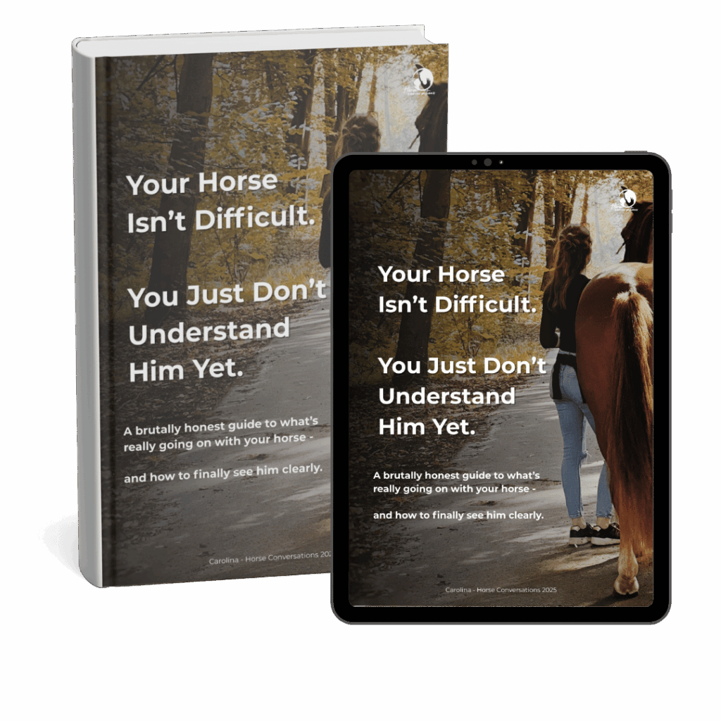 A free ebook to understand your horse from being difficult to better connection